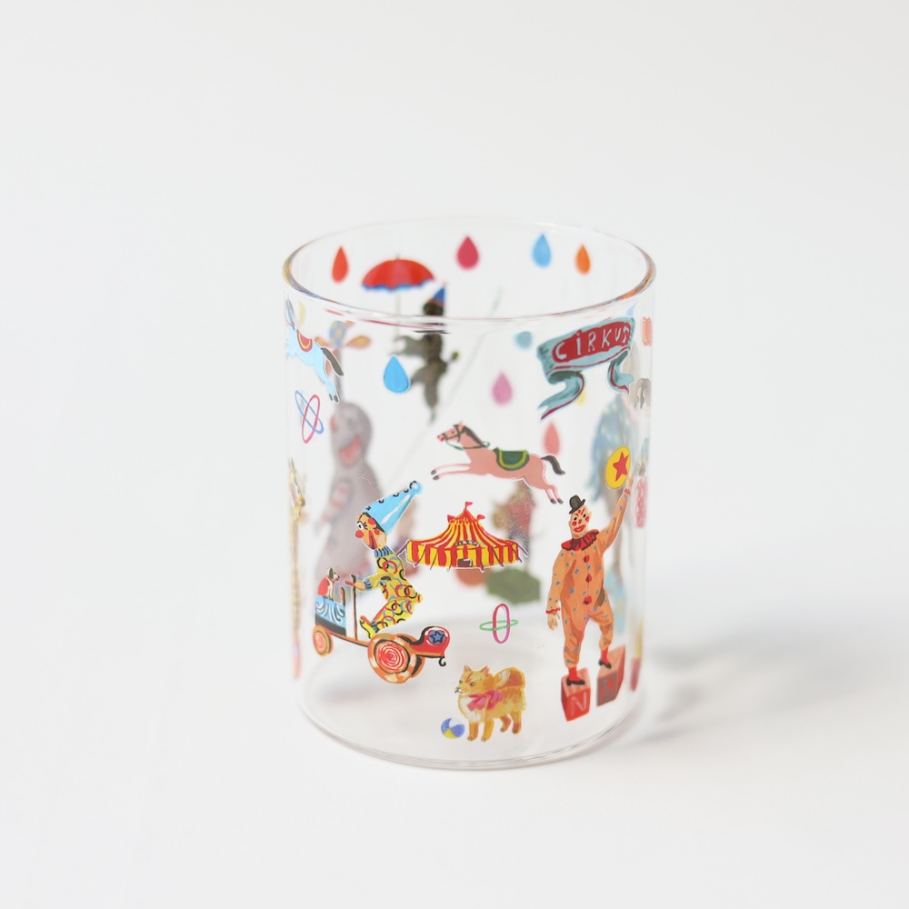 Nathalie Lete Heat resistant Middle glass Circus | 8000000works